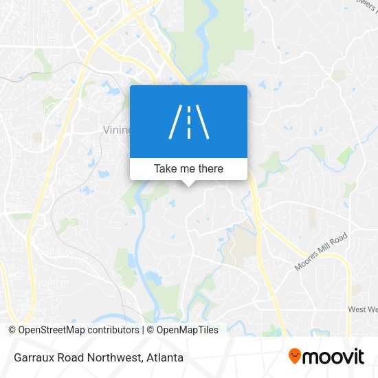 Garraux Road Northwest map
