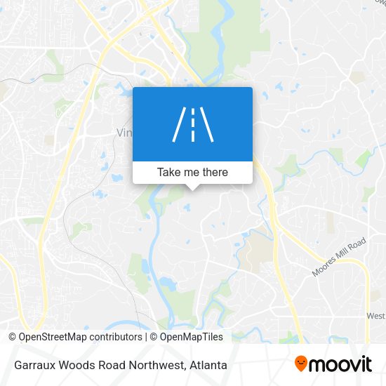 Garraux Woods Road Northwest map