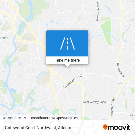 Mapa de Gatewood Court Northwest