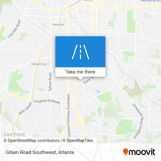 Giben Road Southwest map