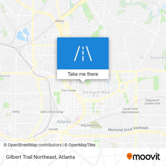 Gilbert Trail Northeast map