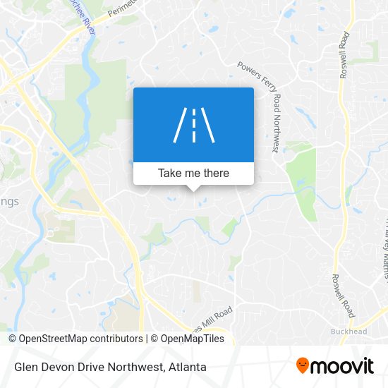 Mapa de Glen Devon Drive Northwest