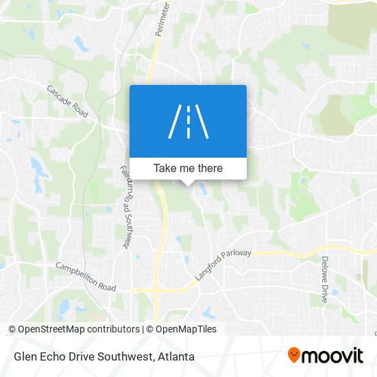 Glen Echo Drive Southwest map