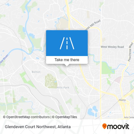 Glendeven Court Northwest map