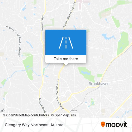 Glengary Way Northeast map