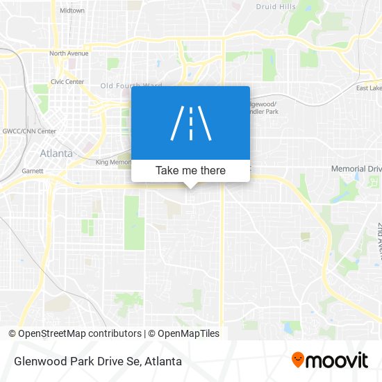 Mapa de Glenwood Park Drive Se