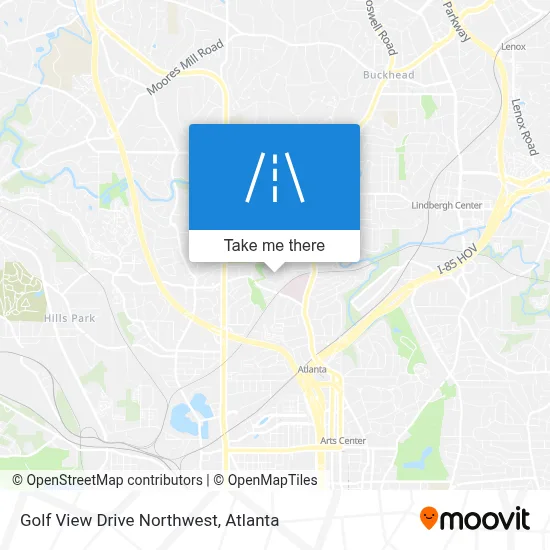 Golf View Drive Northwest map