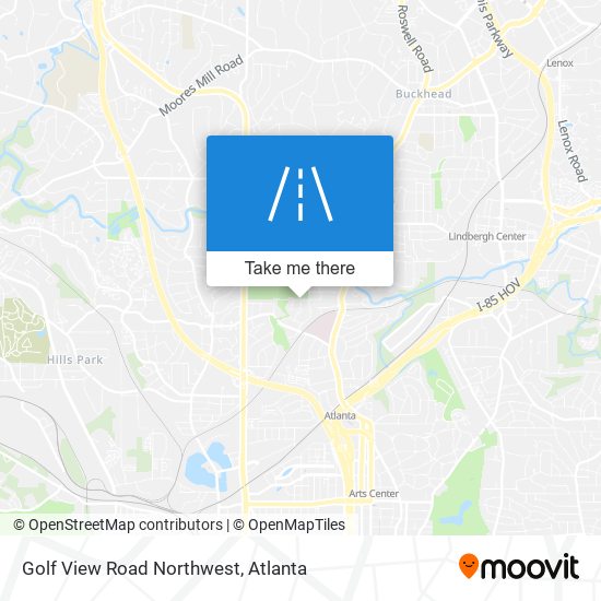 Mapa de Golf View Road Northwest