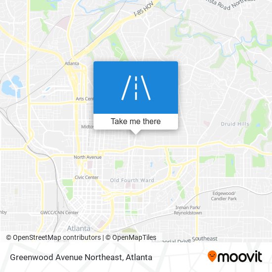 Mapa de Greenwood Avenue Northeast