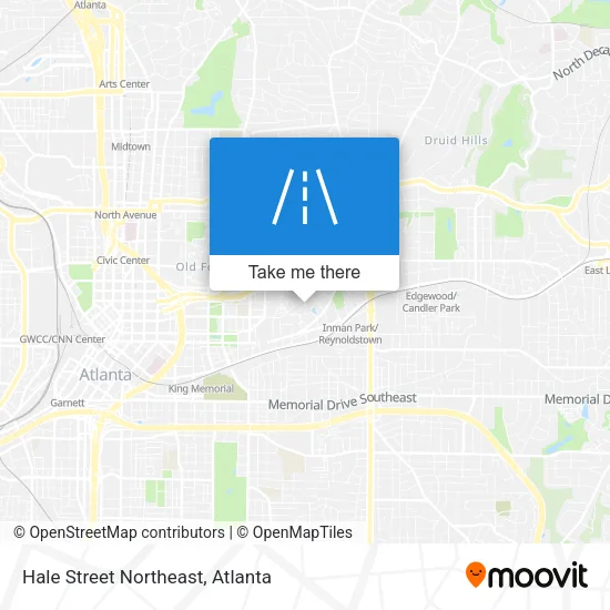 Hale Street Northeast map
