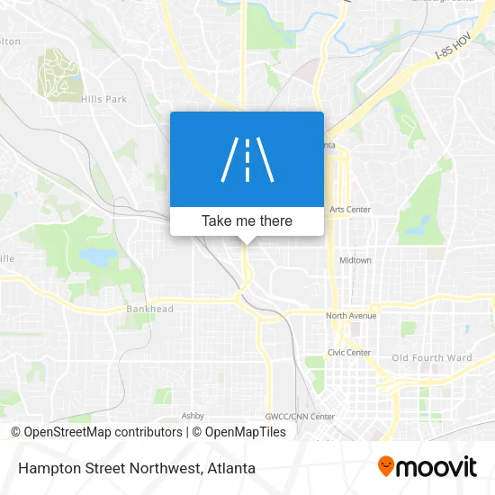 Hampton Street Northwest map