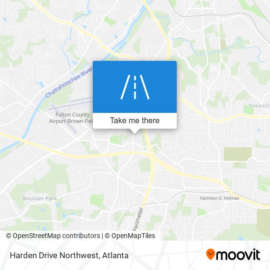 Harden Drive Northwest map