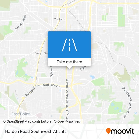 Harden Road Southwest map