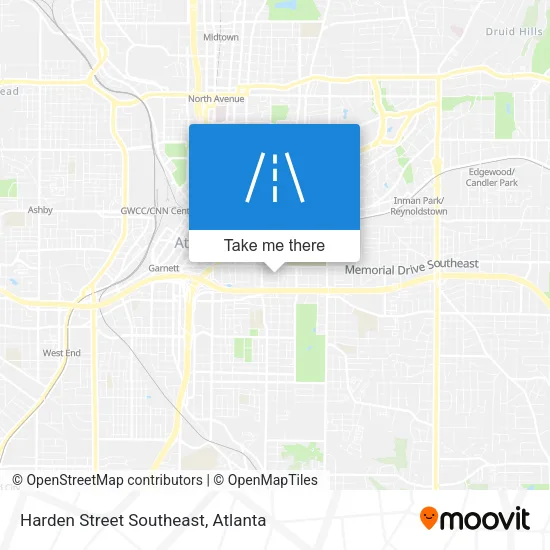 Harden Street Southeast map