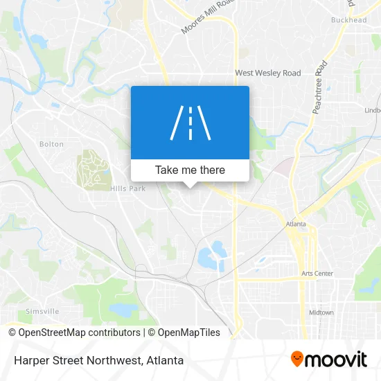 Harper Street Northwest map