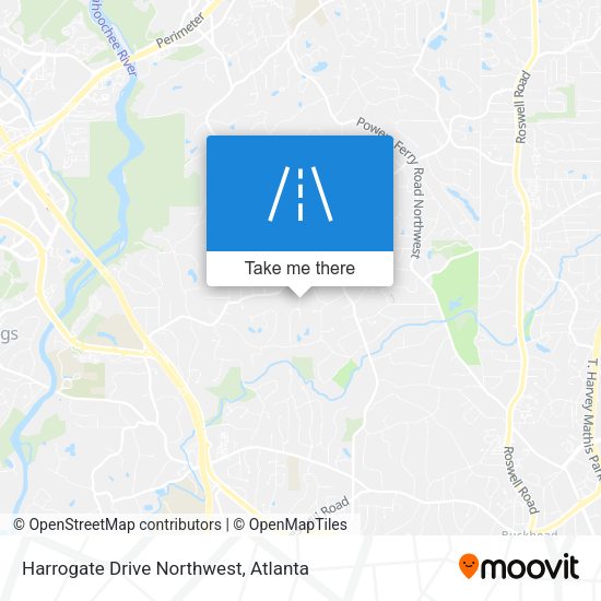 Harrogate Drive Northwest map