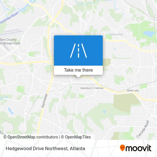 Mapa de Hedgewood Drive Northwest