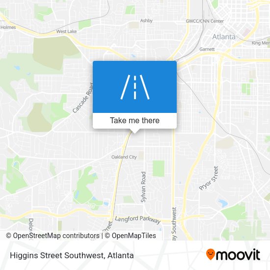 Higgins Street Southwest map