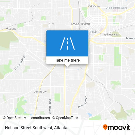 Hobson Street Southwest map