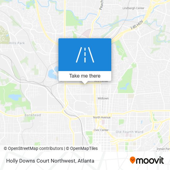 Holly Downs Court Northwest map