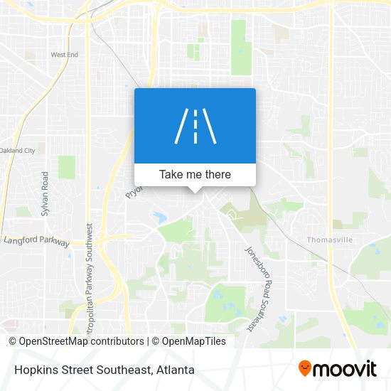 Mapa de Hopkins Street Southeast