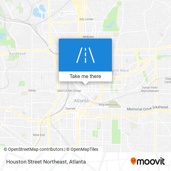 Mapa de Houston Street Northeast