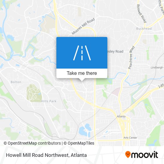 Mapa de Howell Mill Road Northwest