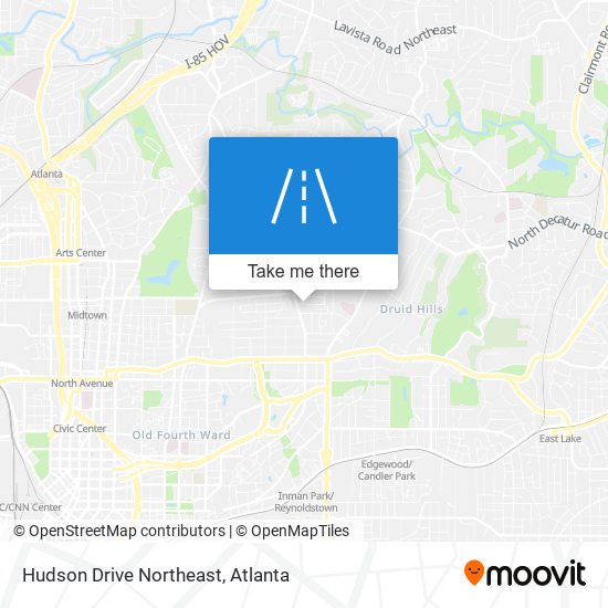 Mapa de Hudson Drive Northeast