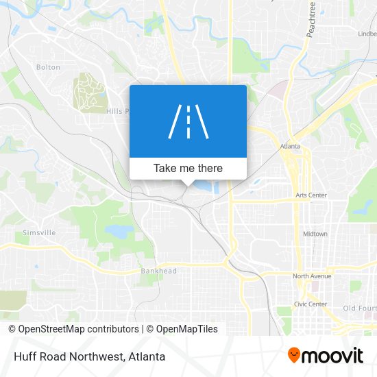 Mapa de Huff Road Northwest