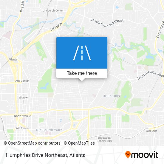 Mapa de Humphries Drive Northeast