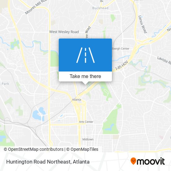 Mapa de Huntington Road Northeast