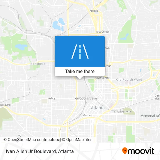 Ivan Allen Jr Boulevard map