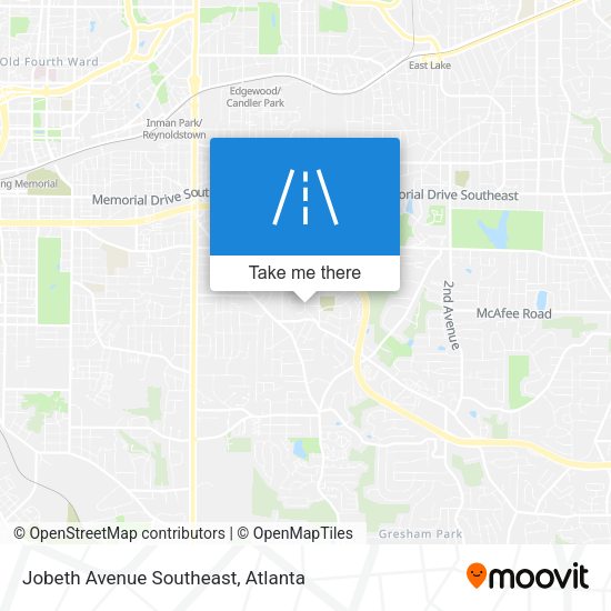 Jobeth Avenue Southeast map