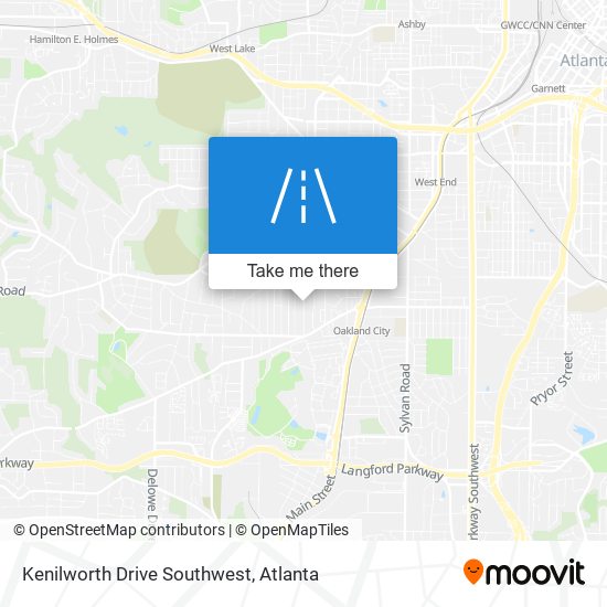 Mapa de Kenilworth Drive Southwest