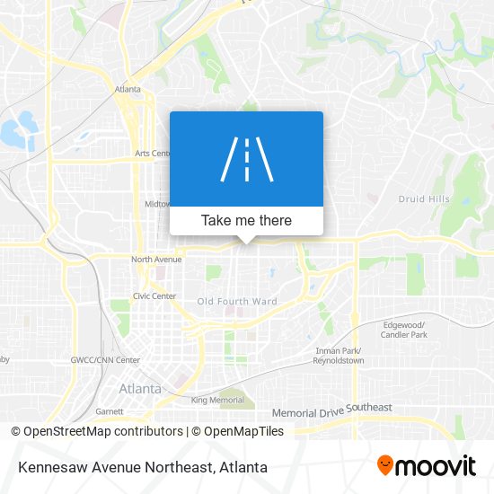 Mapa de Kennesaw Avenue Northeast