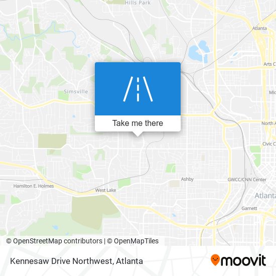 Mapa de Kennesaw Drive Northwest