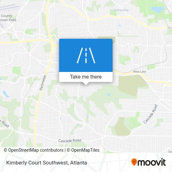 Kimberly Court Southwest map