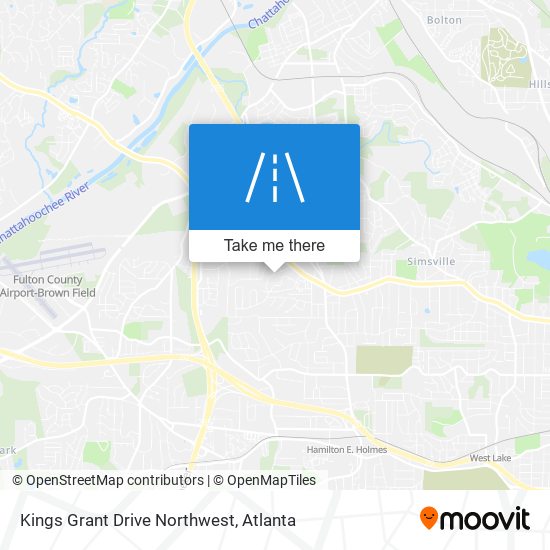 Mapa de Kings Grant Drive Northwest