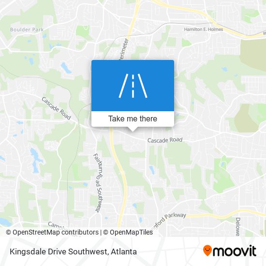 Mapa de Kingsdale Drive Southwest
