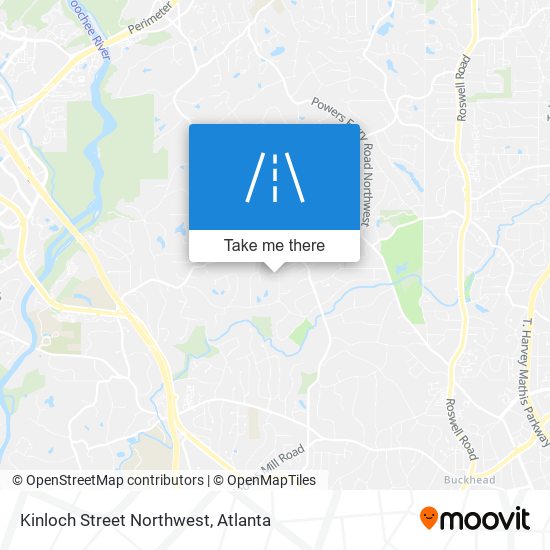 Mapa de Kinloch Street Northwest