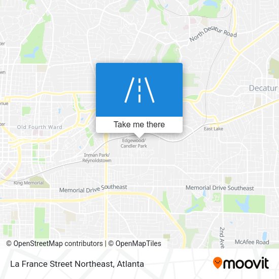 La France Street Northeast map