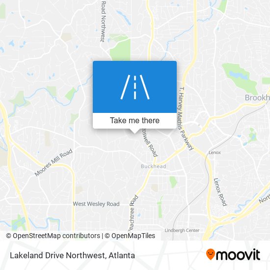 Mapa de Lakeland Drive Northwest