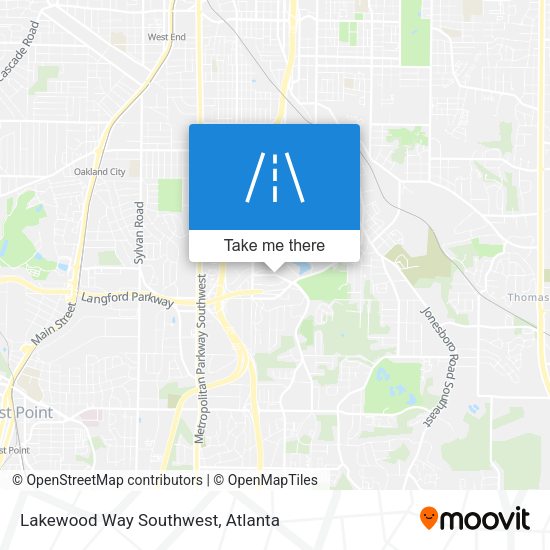 Lakewood Way Southwest map