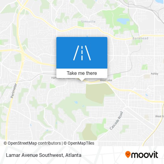 Mapa de Lamar Avenue Southwest