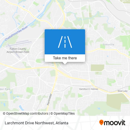 Larchmont Drive Northwest map