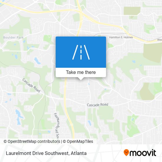 Laurelmont Drive Southwest map