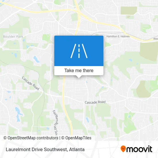 Laurelmont Drive Southwest map