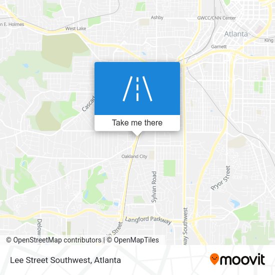Mapa de Lee Street Southwest