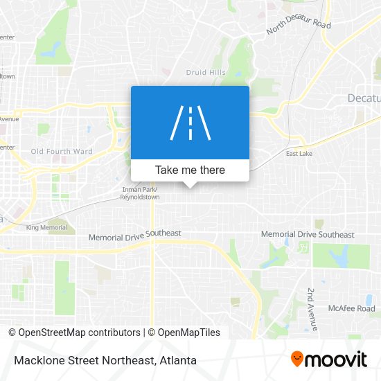 Macklone Street Northeast map