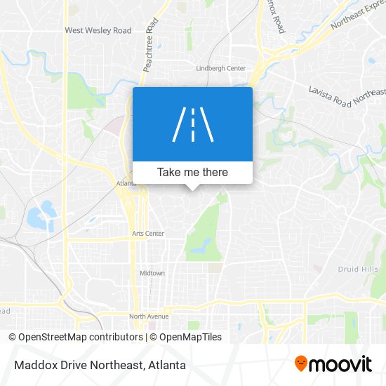 Mapa de Maddox Drive Northeast